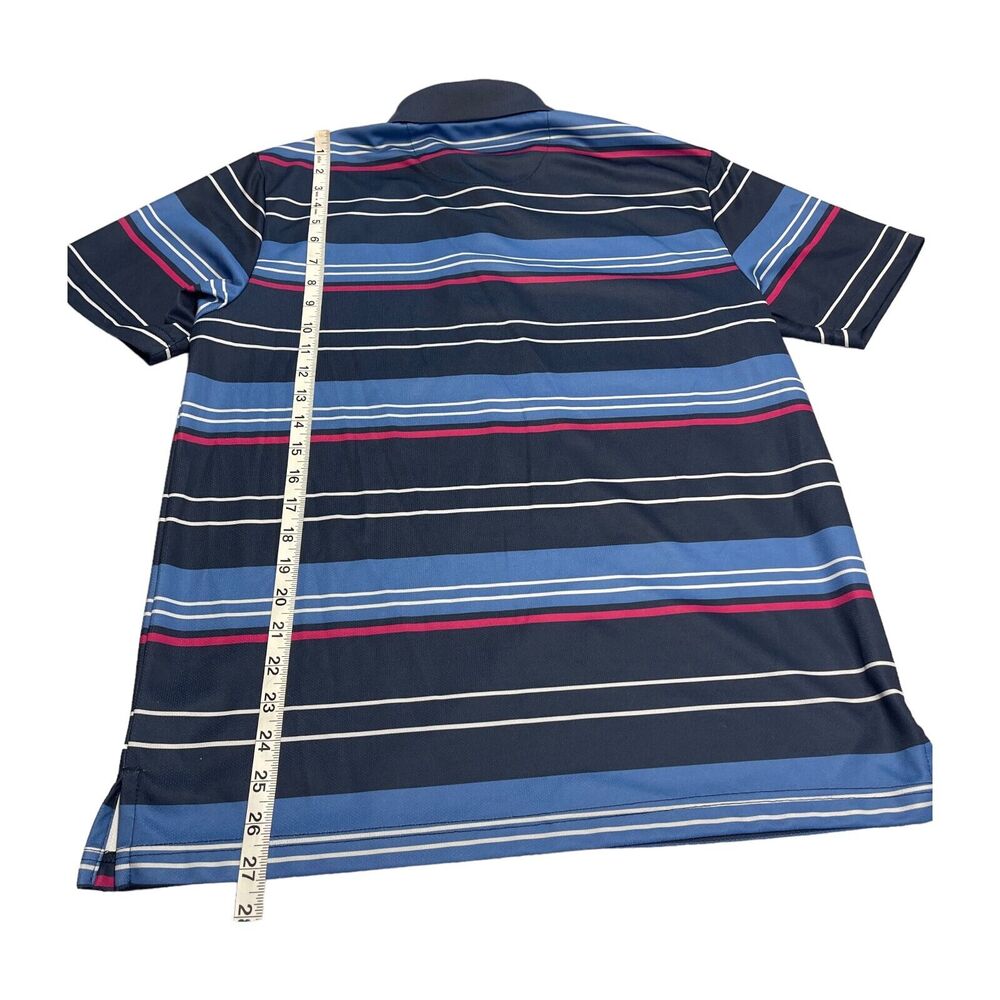 Ben Hogan Polo Shirt Men's Medium Multicolor Striped Short Sleeve Performance - Picture 6 of 7